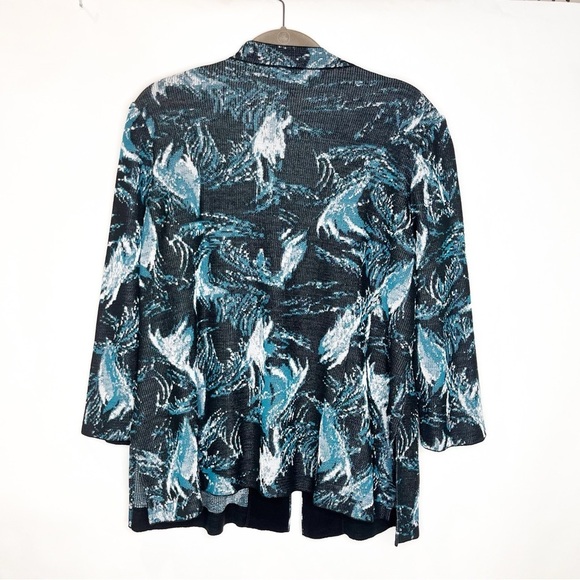 Ming Wang | Bracelet Sleeve Jacquard Jacket L - Picture 3 of 4